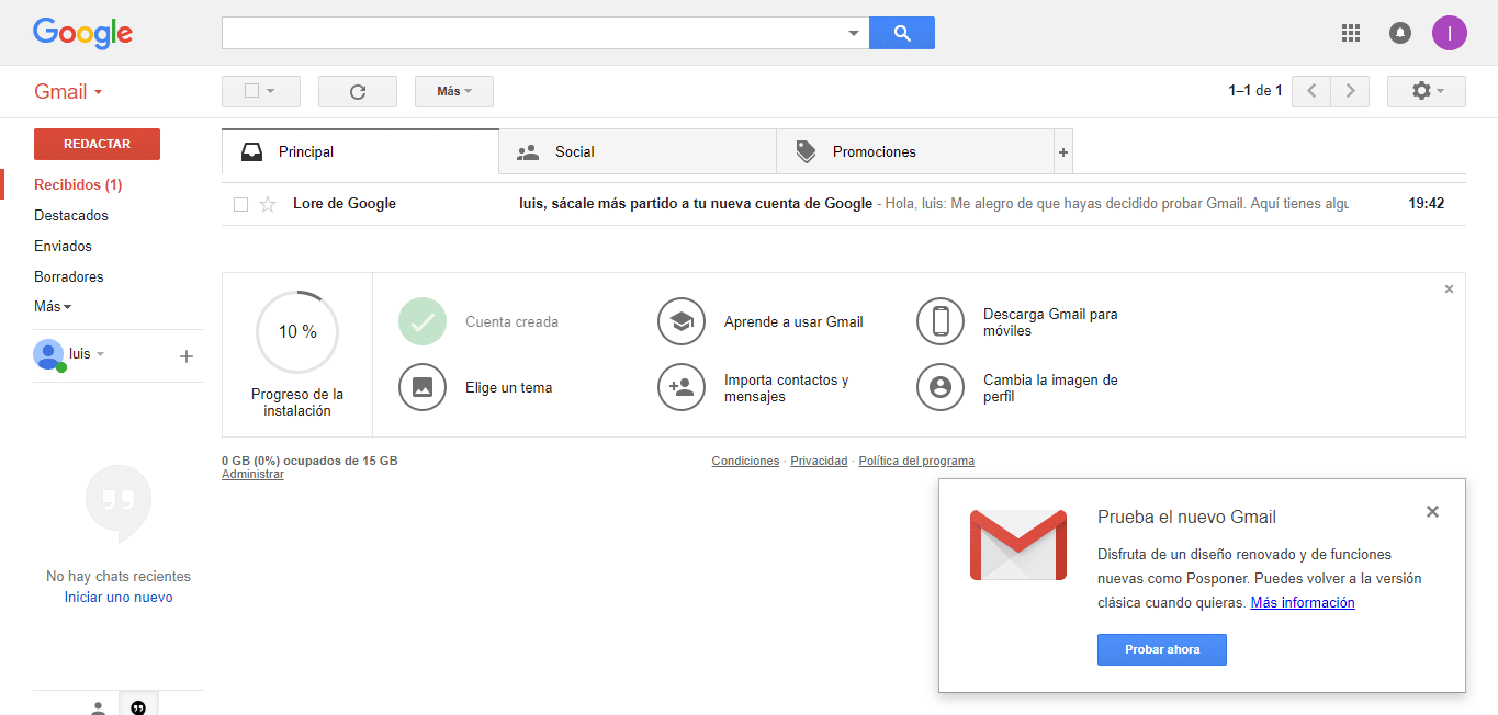 crear una cuenta de correo en Gmail crear una cuenta de correo en Gmail